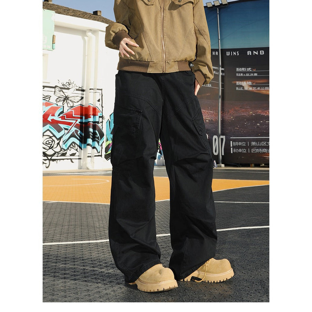 Pleated Paratrooper Work Trousers For Men