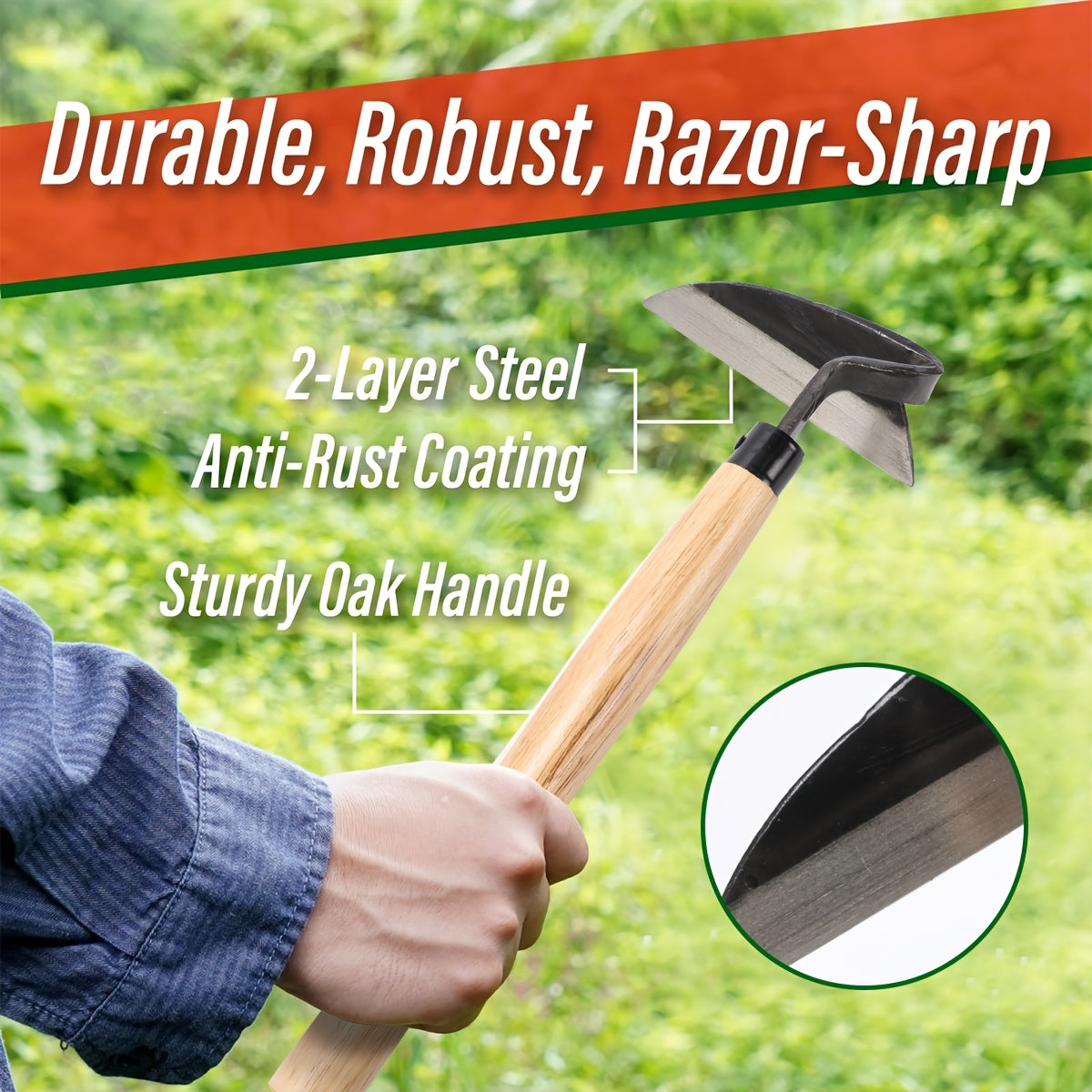 Garden Sickle for Garden, Patio and Yard Use, with the Listed Configuration, for Everyday Use and Organized Storage — image 3