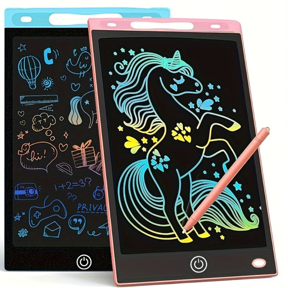 Two-Pack 10-Inch LCD Writing Tablets in Blue and Pink with Matching Styluses and Color-Line Screens — image 5