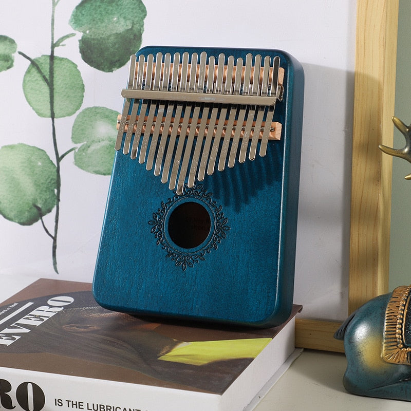 17 Keys Kalimba Thumb Piano High Quality Wood Mahogany Body Musical Instruments With Learning Book Tuning Hammer Kalimba Piano