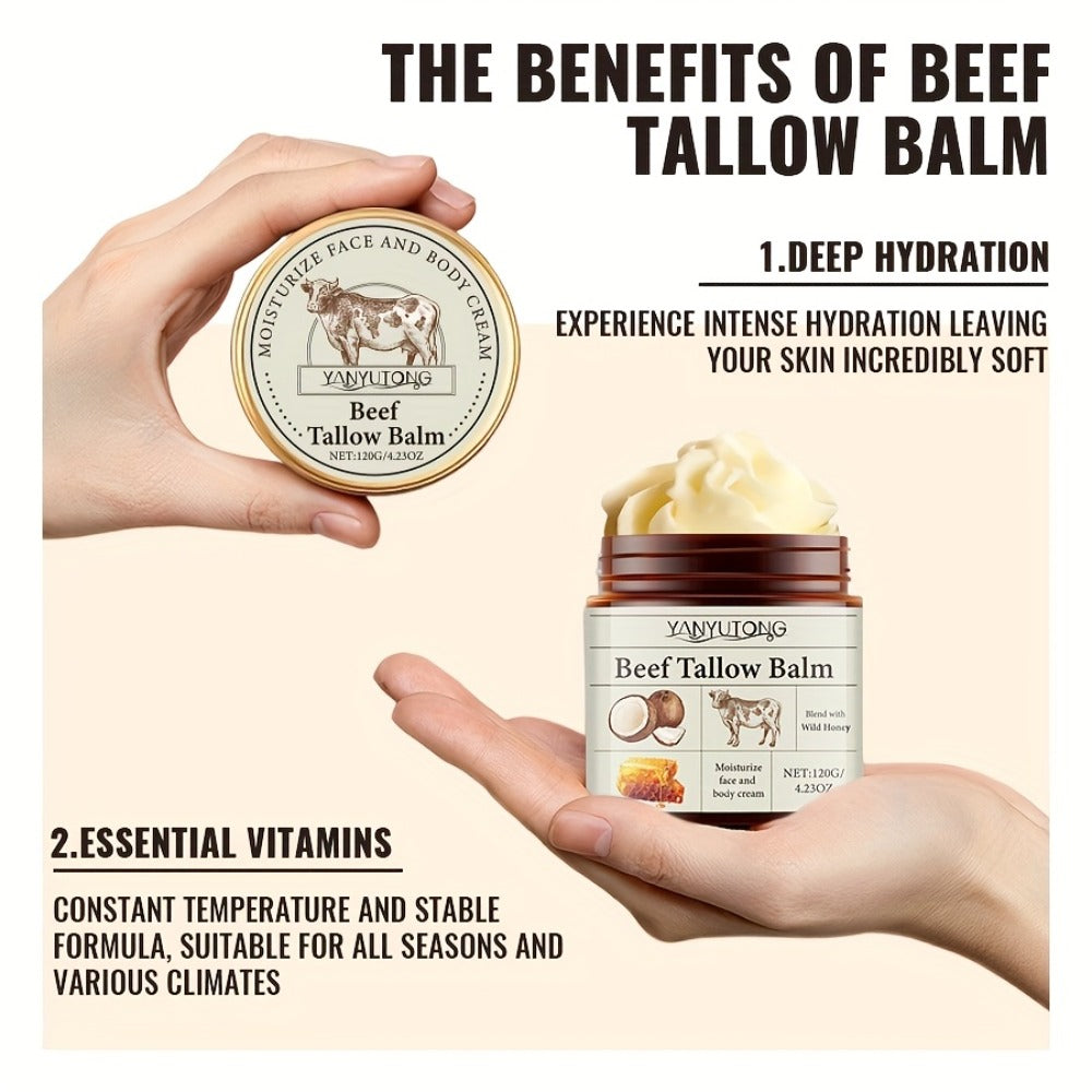Vanilla Butter Body Cream 100% Natural Grass-Fed for Women Dry Rough Sensitive Skin Nourishing Face Body Lotion 120g — image 