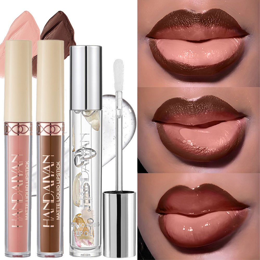 Three-Tube Lip Makeup Set with Clear Silver-Cap Tube and Coordinated Color Pair in Set A, B or C — image 11