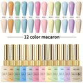 Gel Nail Polish Set with XEIJAYI Label, 12 Candy Macaroon Gel Colors in 0.51oz Square Bottles — image 12
