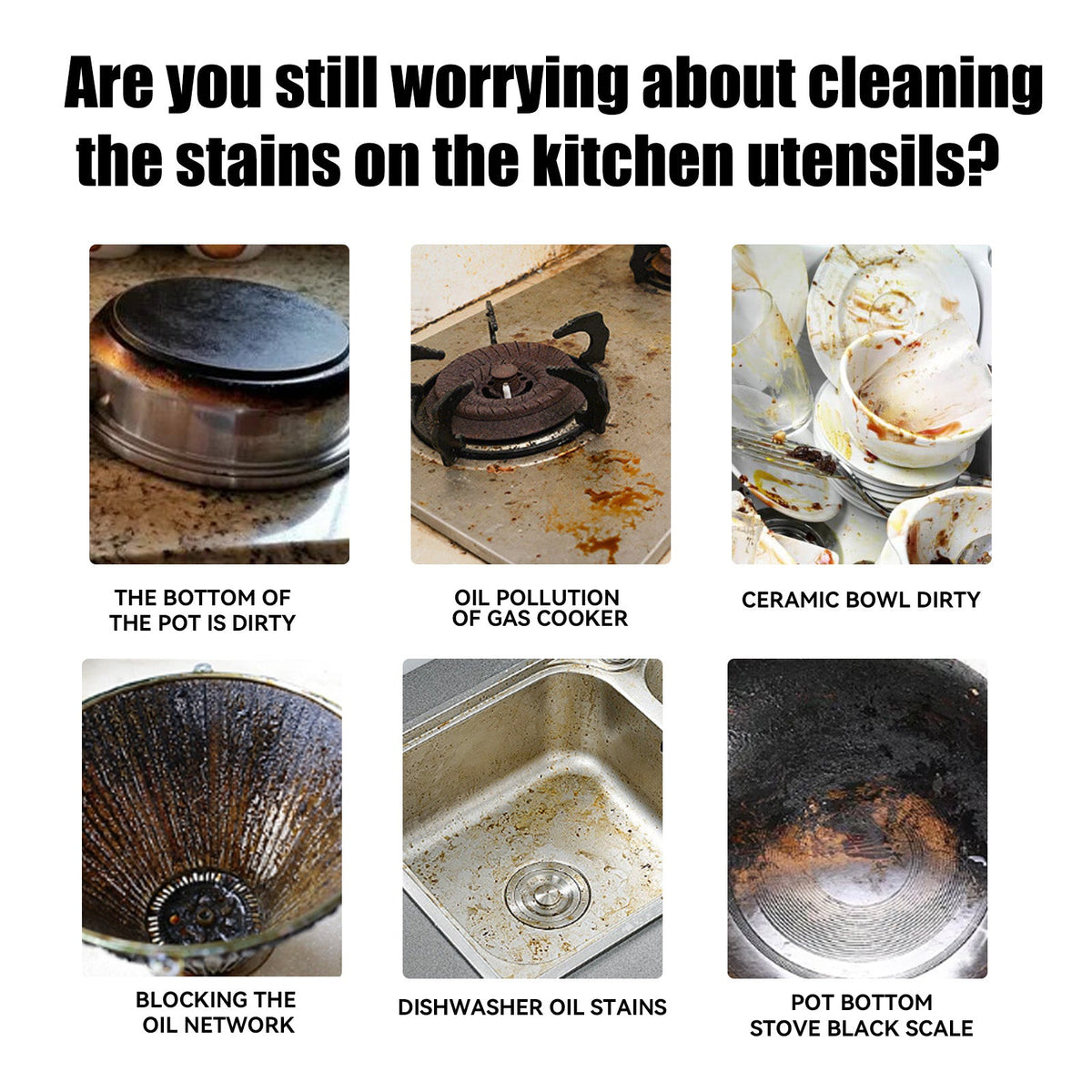 Cooktop Cleaner Cream, Wash The Kitchen Stove Basin To Remove Oil Stains And Dirt To Remove Black Dirt At The Bottom Of The Pot