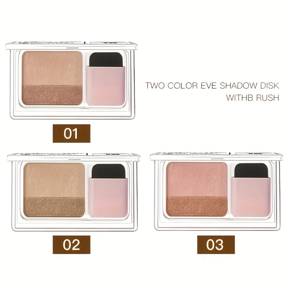 Eyeshadow Palette 3-Pack Set Glitter Two-Tone Shimmer Matte Satin – 5-8 Colors Blendable Waterproof Long-Lasting Eye Makeup w