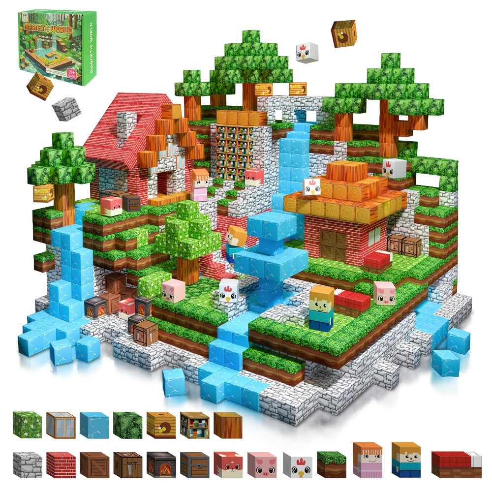 Magnetic Blocks STEM Building Toys for Kids 48/54/64/100/102/108pcs, Sensory Magnetic Tiles Set for Boys Girls Ages 3 4 5 6 7