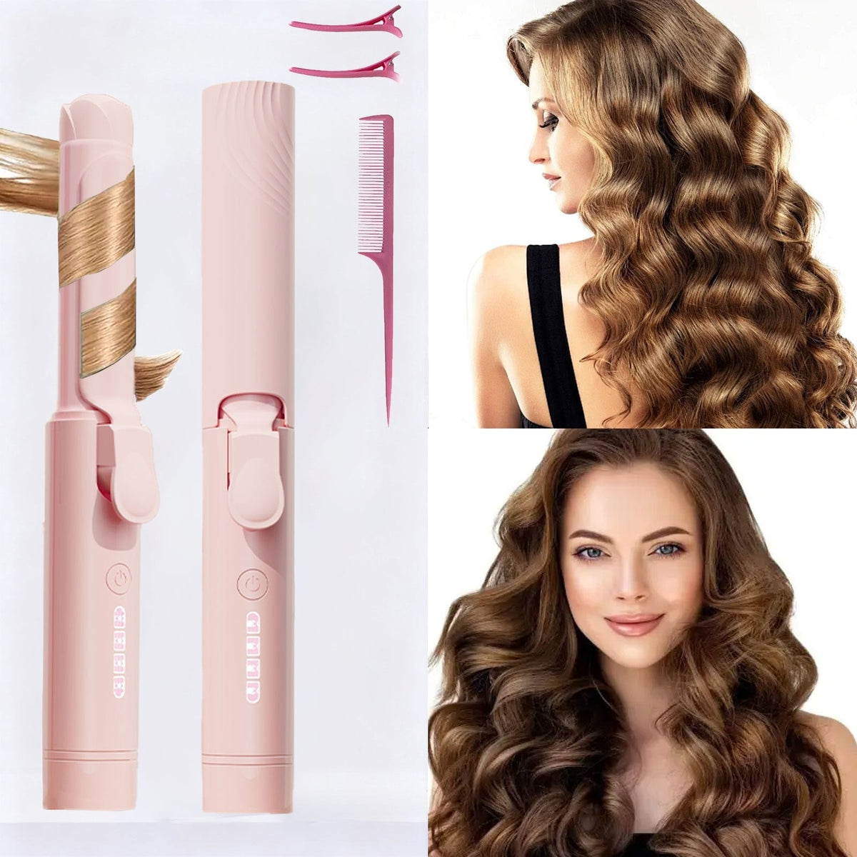 Mini Curling Iron with USB-C Charging and Four Heat Settings — image 1