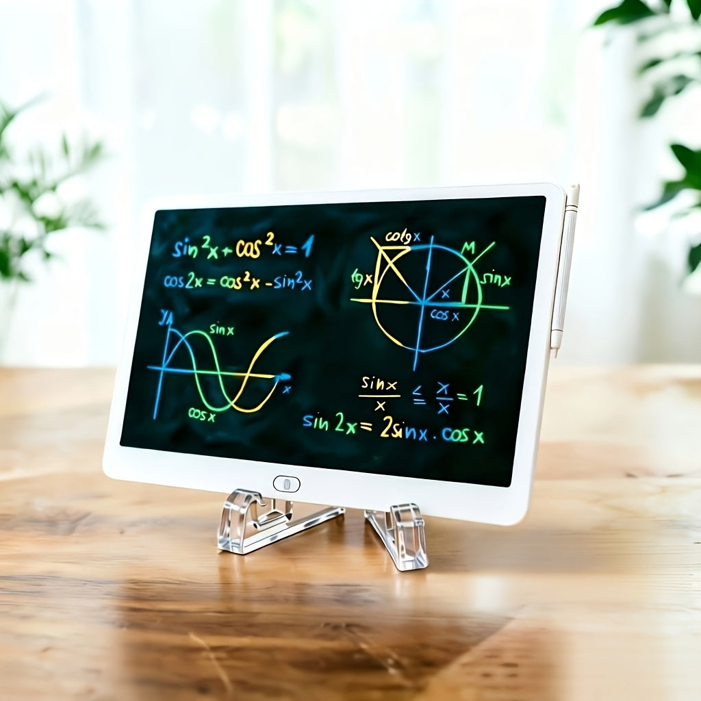 LCD Doodle Board 16 Inch with Stand, Flexible Screen Eye Protection, Portable Educational Drawing Toy for Kids & Adults — ima