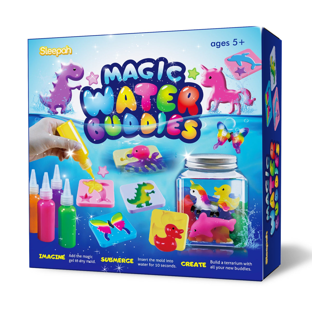 Magic Water Gel Creature Craft Kit with Ten Color Gels, Six Molds, Mixing Powders and Lidded Display Jar — image 10