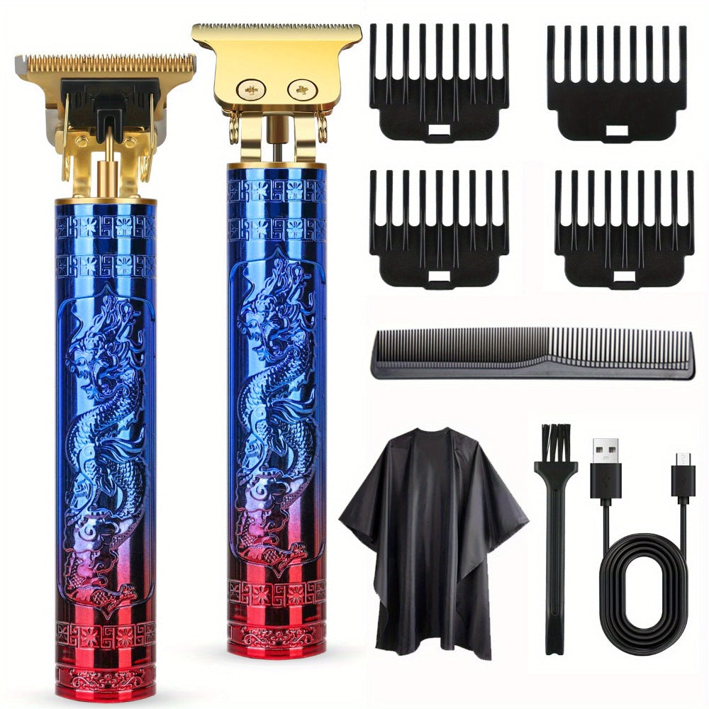 Electric Hair Clipper & Beard Trimmer Set for Men – USB Rechargeable Cordless Haircut Kit with 4 Guide Combs | Professional H