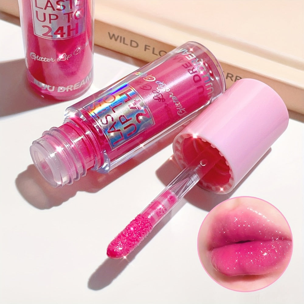 24H Waterproof Glitter Lip Gloss & Lip Stain Set 3PCS, Lip Oil Formula, for Makeup, Travel and Everyday Vanity Use — image 15