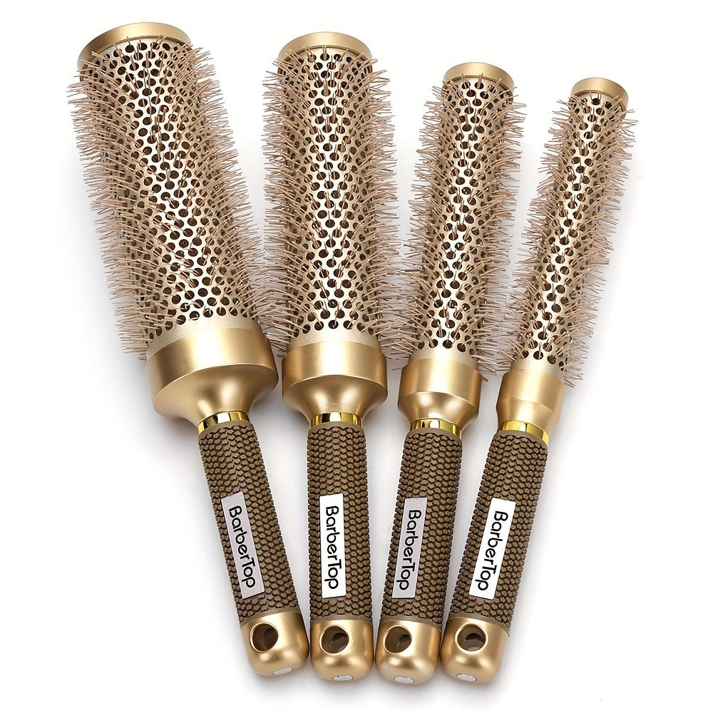 Round Hair Brush Nano Ceramic Ion, Heat Resistant Blowout Styling Roller Comb for Voluminous Bangs — image 9