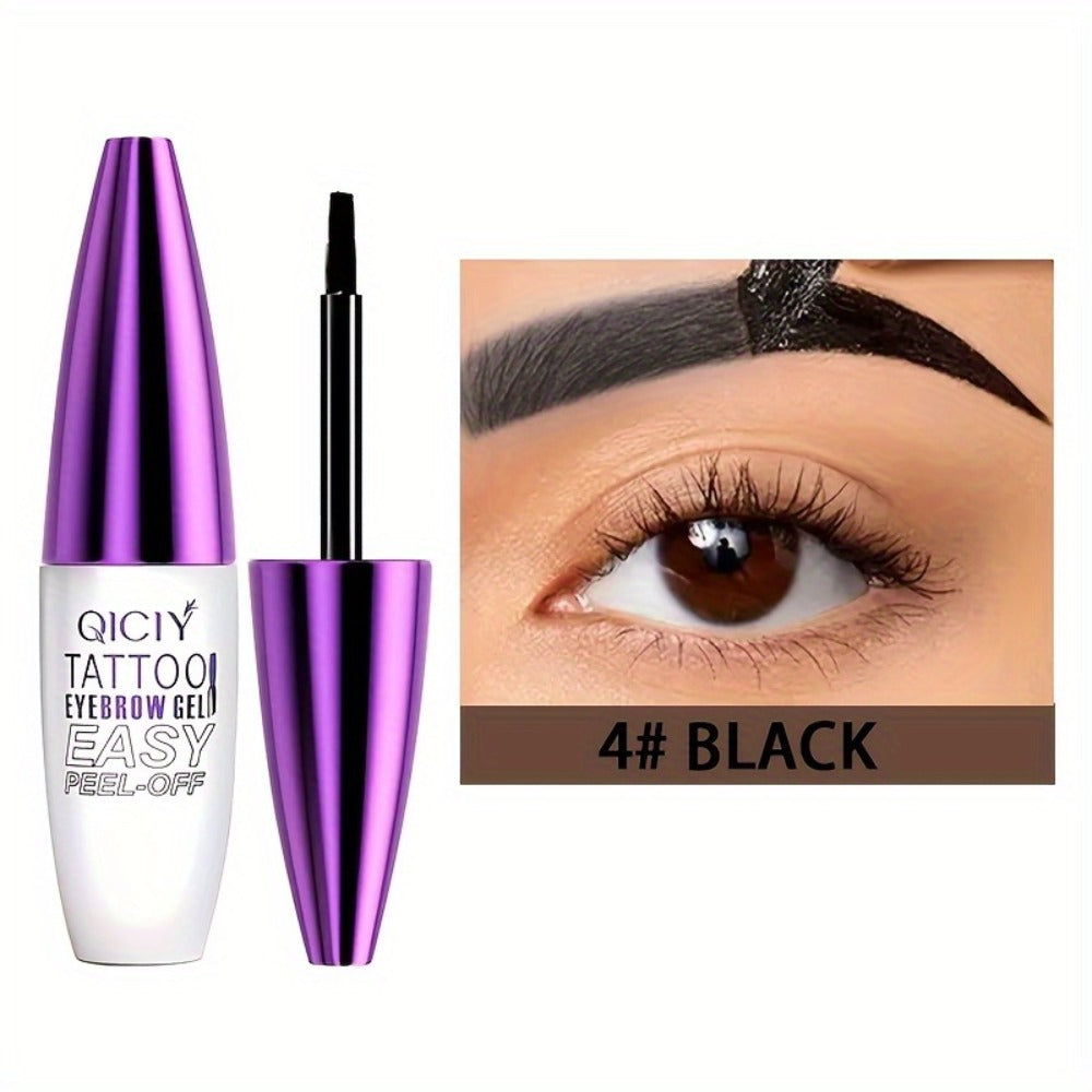 Eyebrow Tint Gel 4-Pack Semi-Permanent Tattoo Brow Gel Peel-Off, with Plant-Based Squalane, 4 Shades for All Skin Types — ima