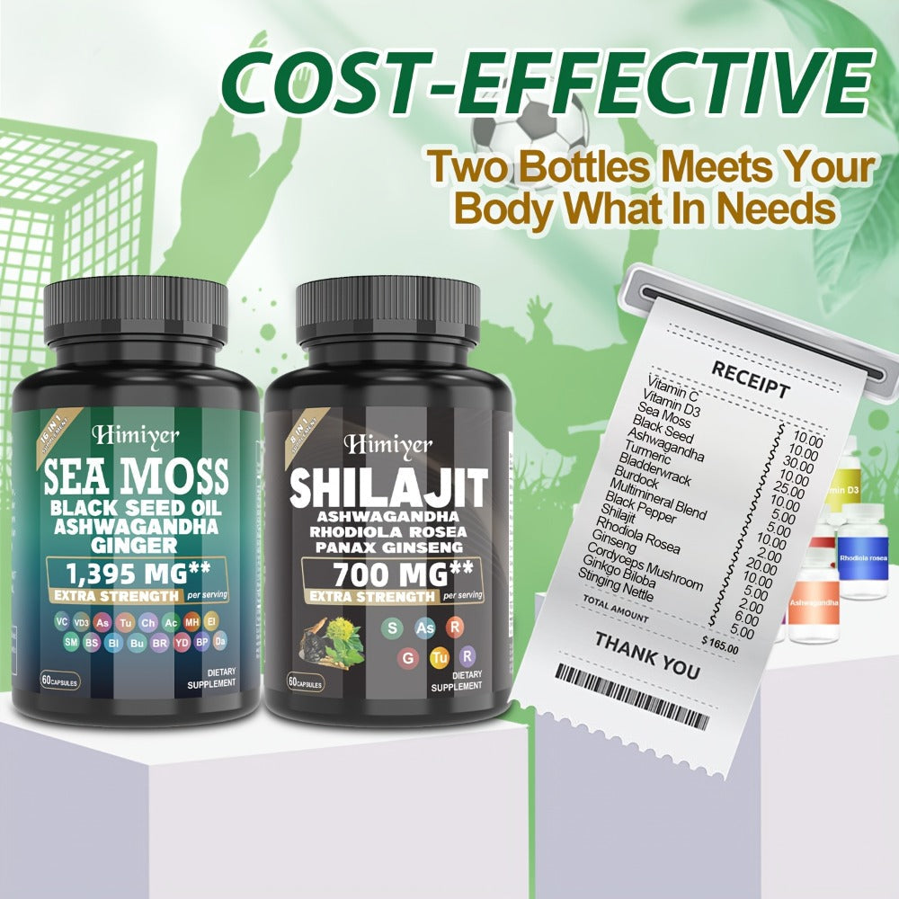 Dietary Supplement Sea Moss and Shilajit Capsule Bundle with Two- or Six-Piece available options — image 8
