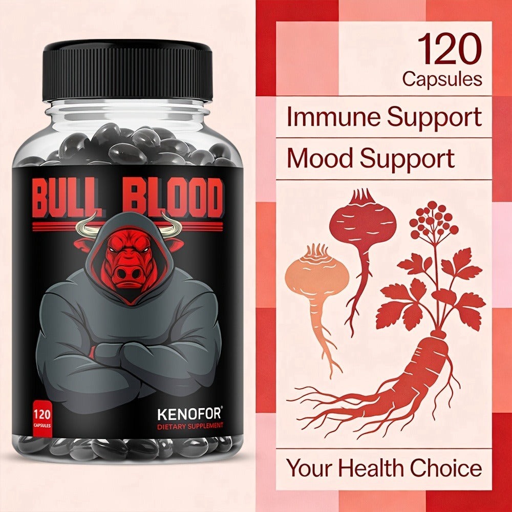 Dietary Supplement Capsules with KENOFOR Label, Horny Goat Weed, Maca Root, Saw Palmetto and 120 Count — image 4