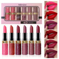 Lip Gloss Set by Mirsist with 6 Matte Lip Colors, Coordinated Nude and Red Tones and Display Case — image 6