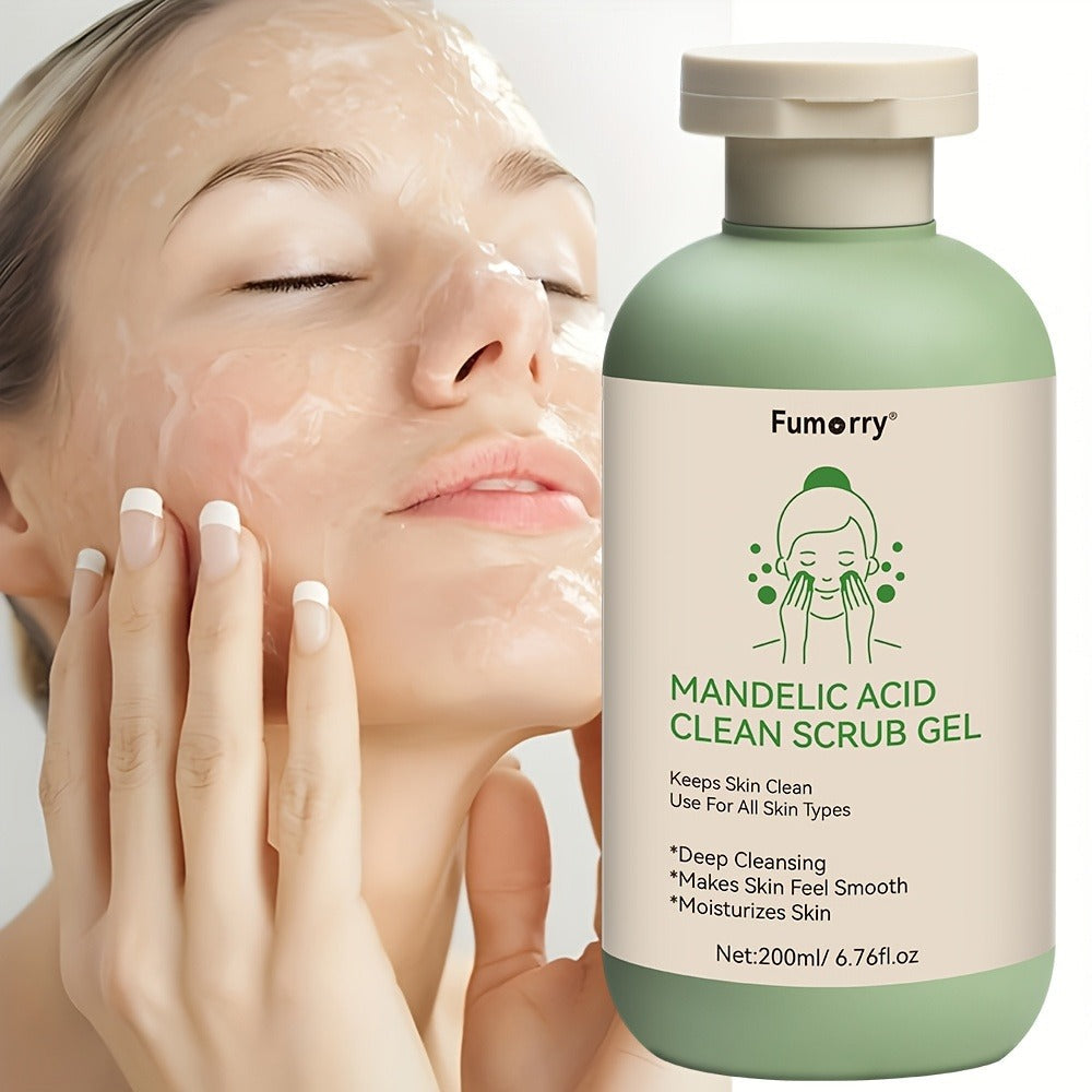 Mandelic Acid Exfoliating Gel 200ml with Aloe & Rose Extract, Deep Cleansing Pore Cleanser for Face & Body — image 6