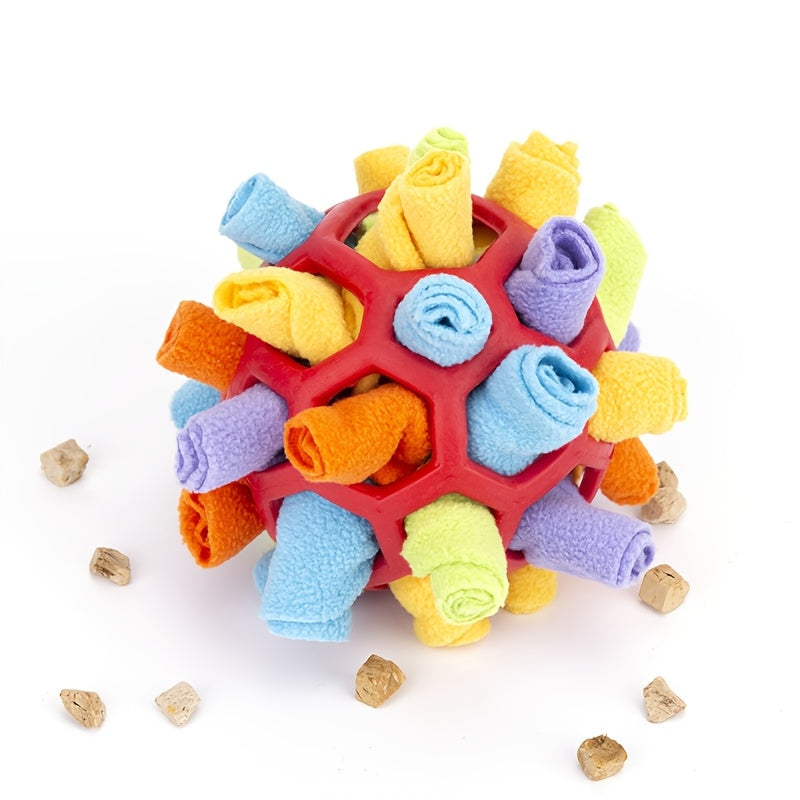 Dog Toy Fabric Snuffle Ball Treat Dispenser and Slow Feeder in Five Colors for Dogs and Puppies — image 21
