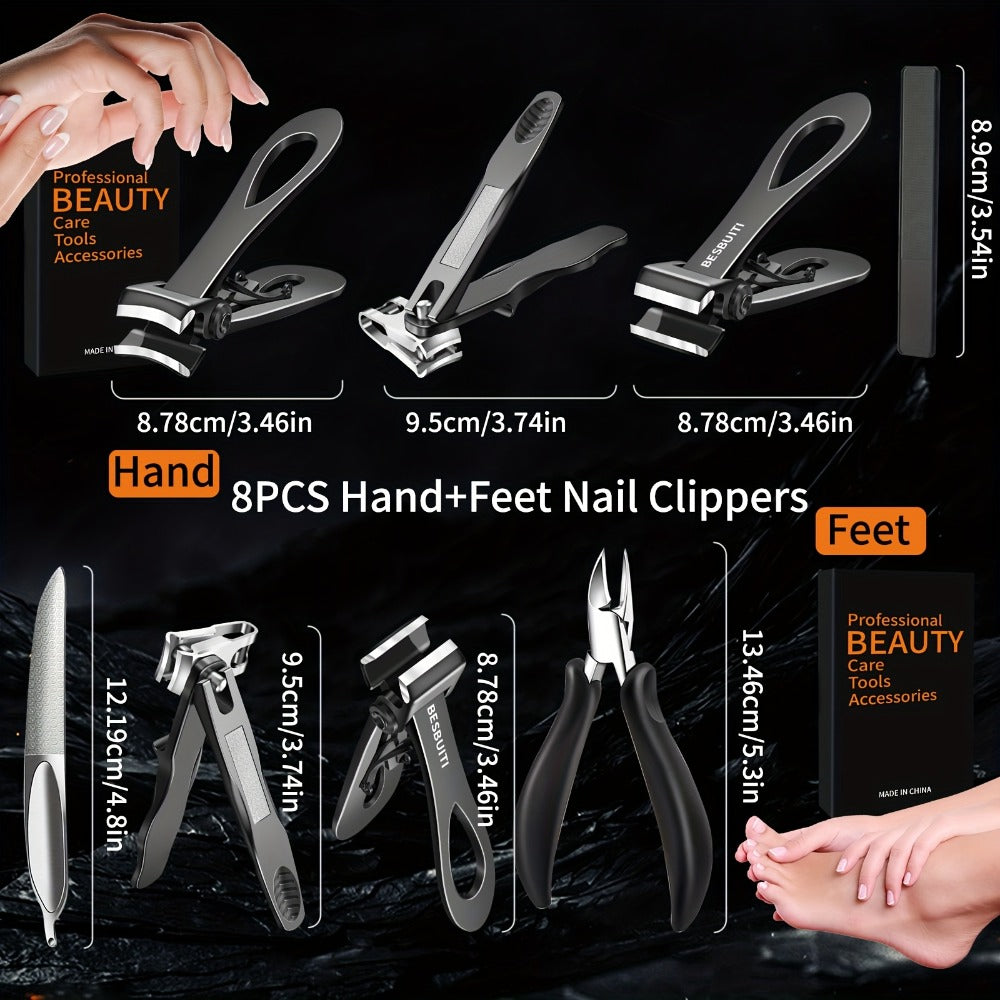 Nail Clipper Tool Set with Large Clipper Pair, Eight-Piece Kit or Hand-and-Foot Clipper Options — image 8