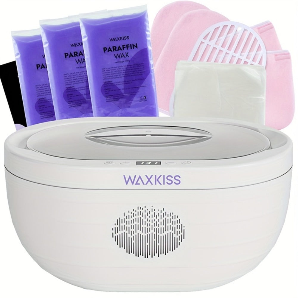 Paraffin Wax Machine for Hands and Feet Large Capacity – WAXKISS PWH-3000A 101oz Home Spa Wax Warmer Kit for Deep Moisturizin