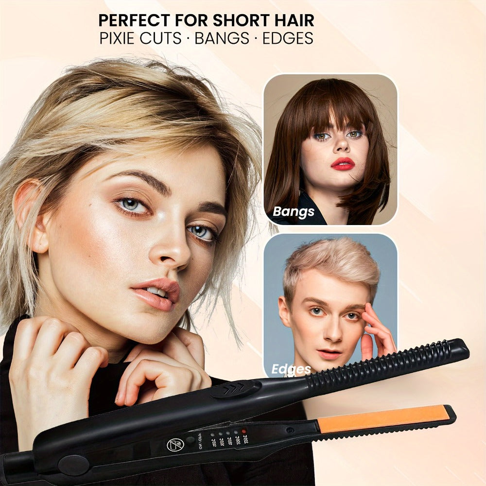 Mini Hair Straightener with 29.5cm Body and Digital Heat Display — image 3