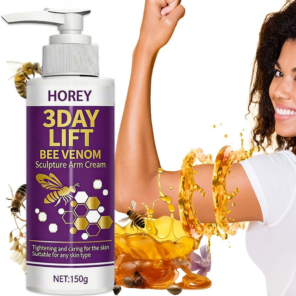 Bee Venom Firming Cream 150g – 3-Day Skin Tightening & Lifting Body Sculpting Lotion for Loose Sagging Arms, Belly, Thighs & 
