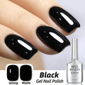 Gel Nail Polish in 16ml Deep Black for Solid Color, Stamping, French Tips and Chrome Base for Nail Art — image 13