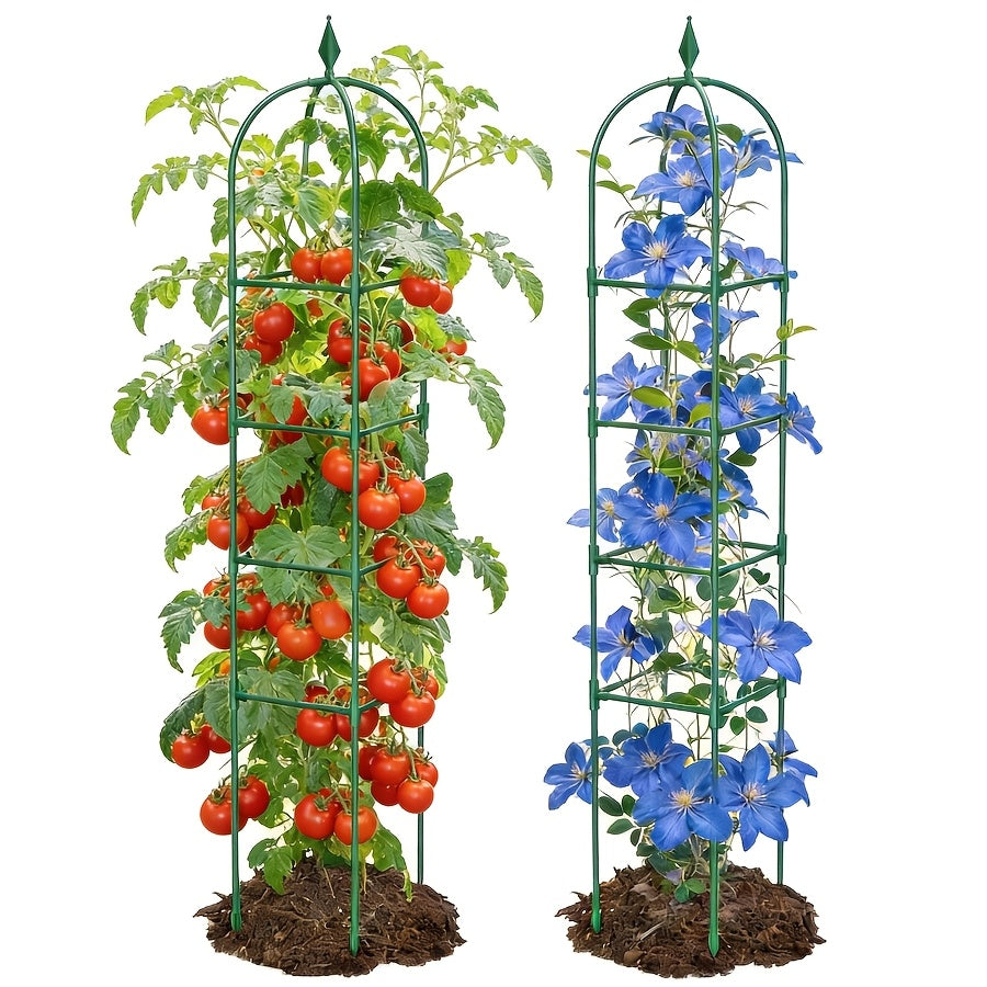 Plant Trellis 2 Pack 6ft Adjustable Rustproof Climbing Support Cage — image 6