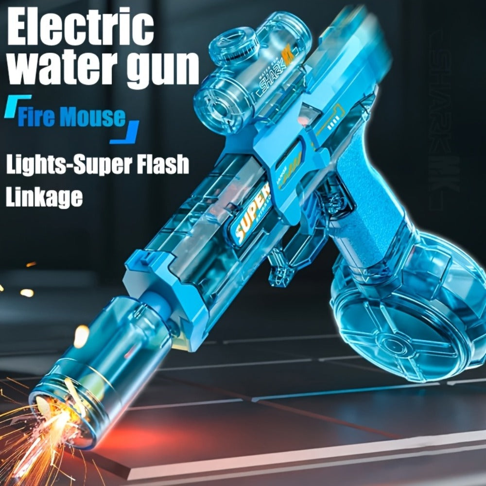 Rechargeable Transforming Electric Water Blaster with LED Muzzle Light and Blue or Blue Spec2 Option — image 6