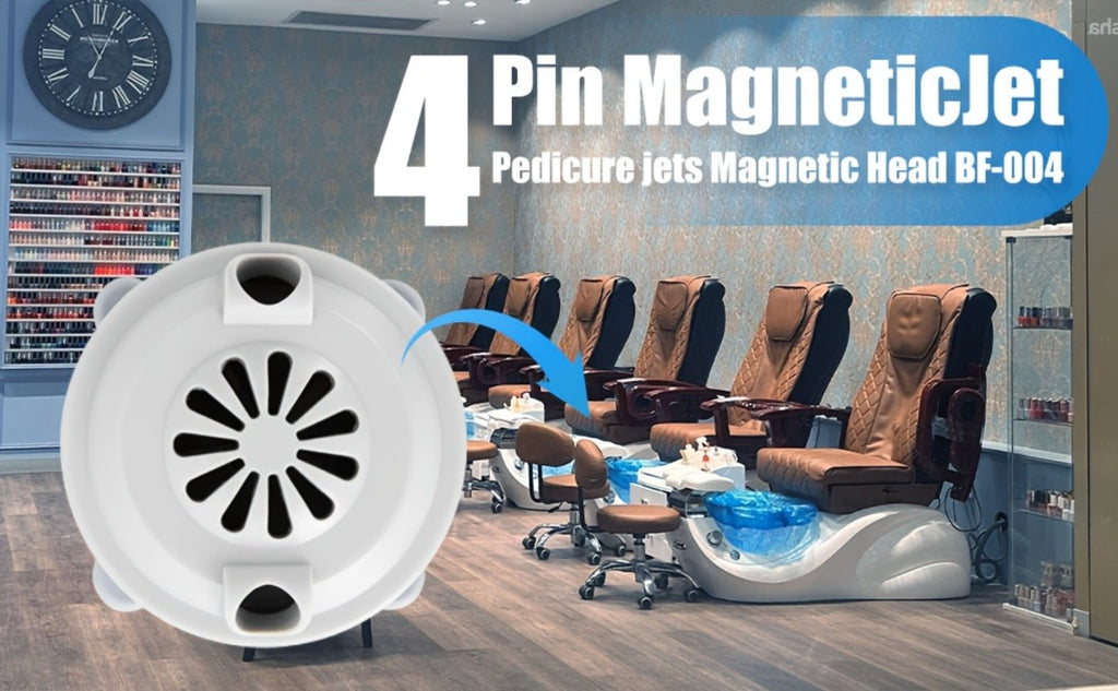 Pipeless Jet Motor Replacement for Pedicure Spa Chair – Magnetic Jet Head with Propeller & Cap, Model P153 — image 7