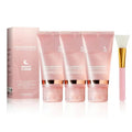 Collagen Night Wrap Mask with Jelly Brush 3pcs Hyaluronic Acid Deeply Moisturizing Nourishing Overnight Glossy Sleeping Mask 