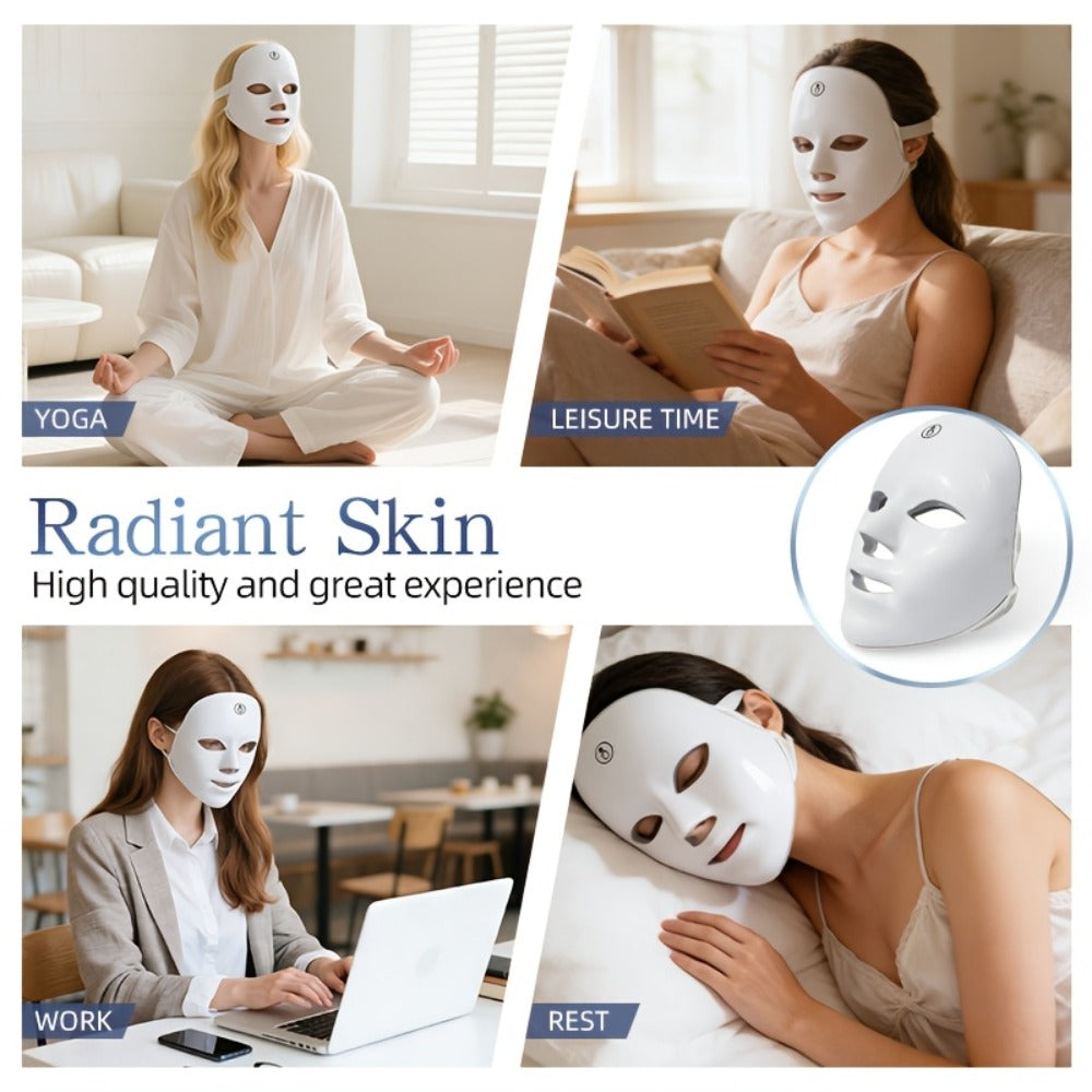 7 Color Photon LED Facial Device for Bath Time, Home Spa and Personal Care, with the Listed Configuration — image 16