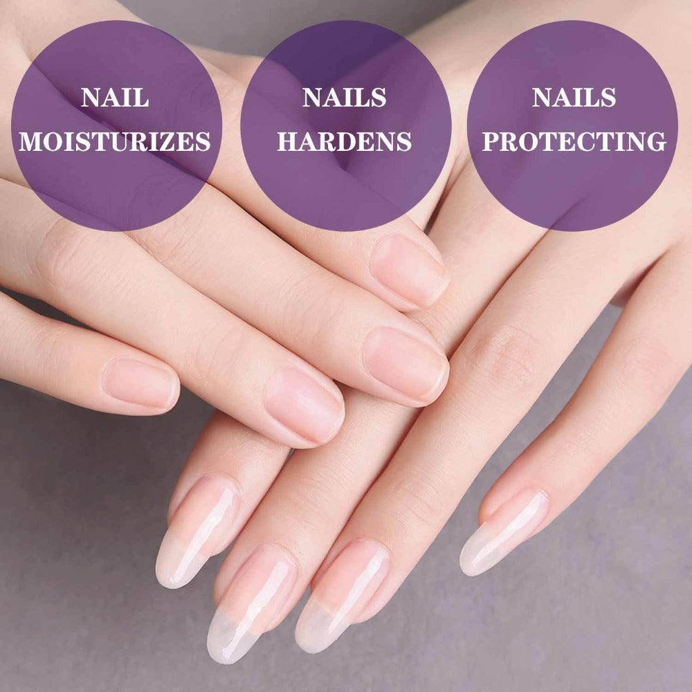 Base and Top Coat 2 in 1 Nail Polish 10ml with a Clear High Shine Finish for Home Manicures — image 11