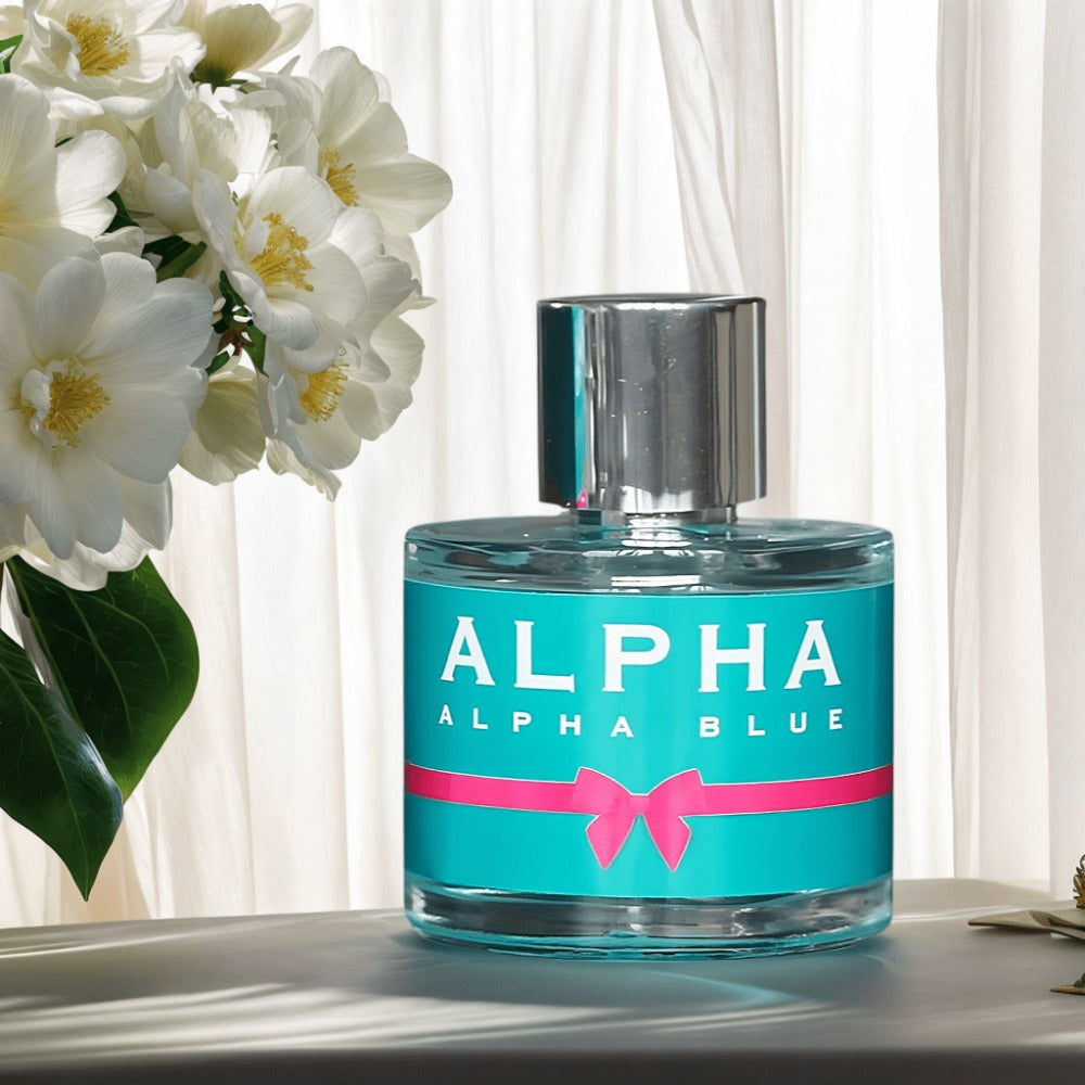 Perfume for Women Alpha Blue 100ml EDT Spray with a Sweet Floral Fragrance Profile in a Distinctive Bottle Presentation — ima