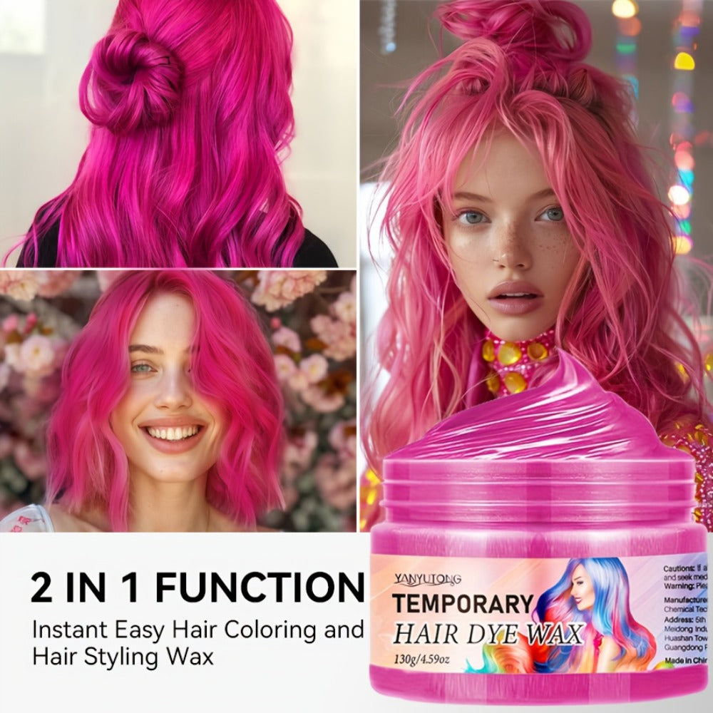 Temporary Hair Dye Wax 130g Instant Vivid Color Styling for Party Halloween Cosplay Festival, No Bleach No Damage — image 2