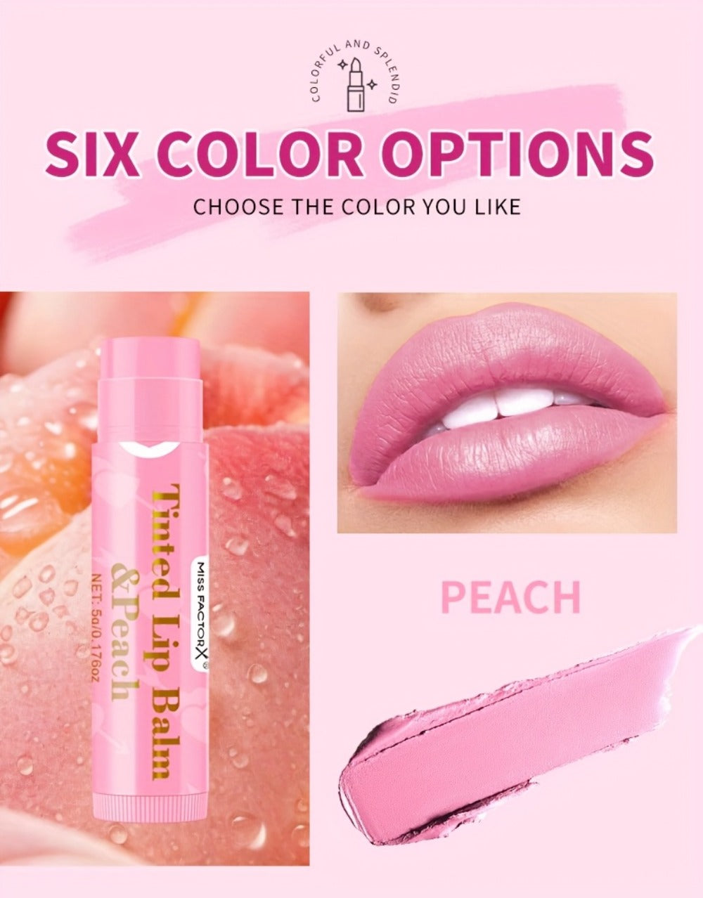 MISS FACTOR 30-Piece Tinted Lip Balm Set with Capped Tubes Organized into Six Color Groups — image 17