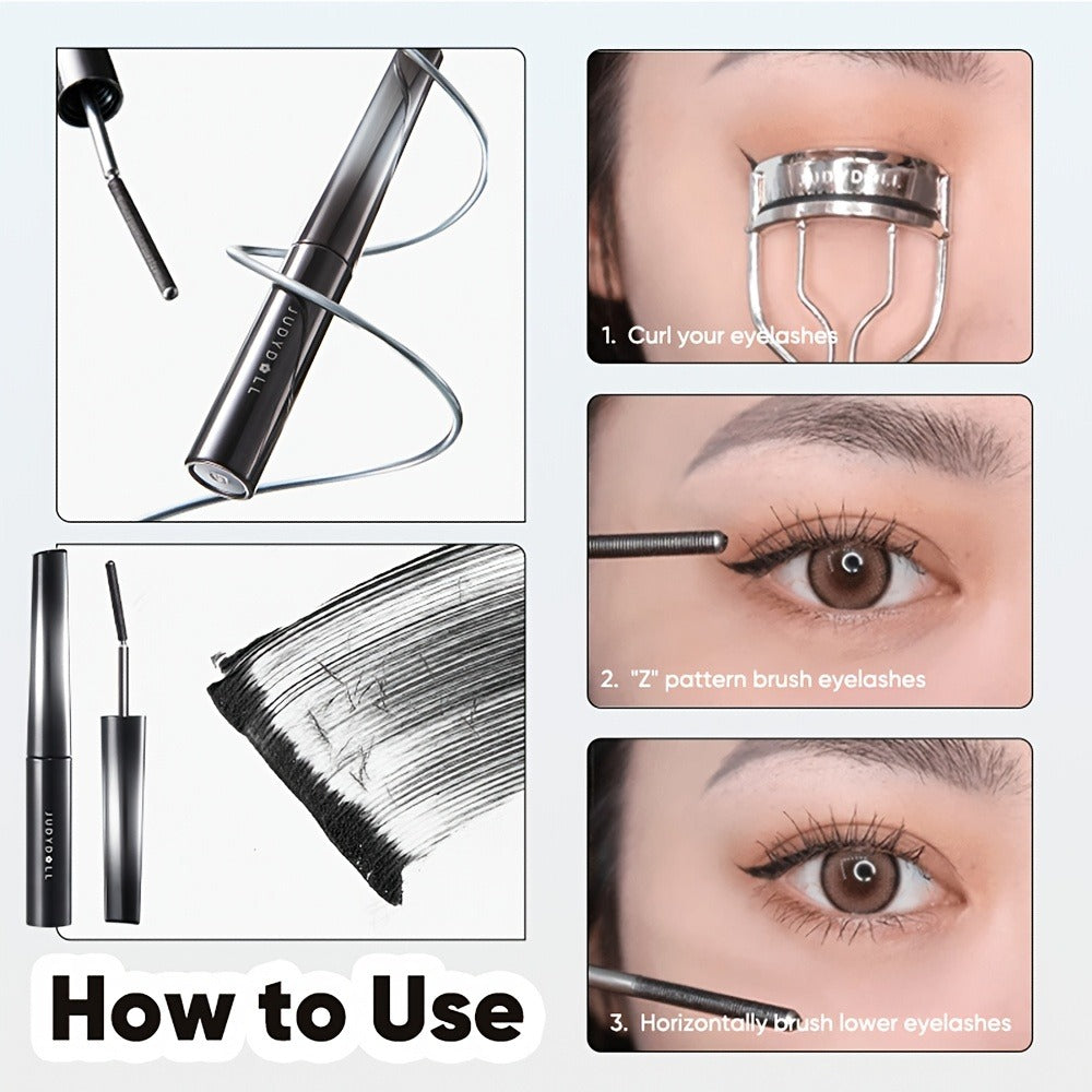 JUDYDOLL Mascara in Black or Brown with Curling or Precision Metal Applicator Designs and Slim Gray Tubes — image 12
