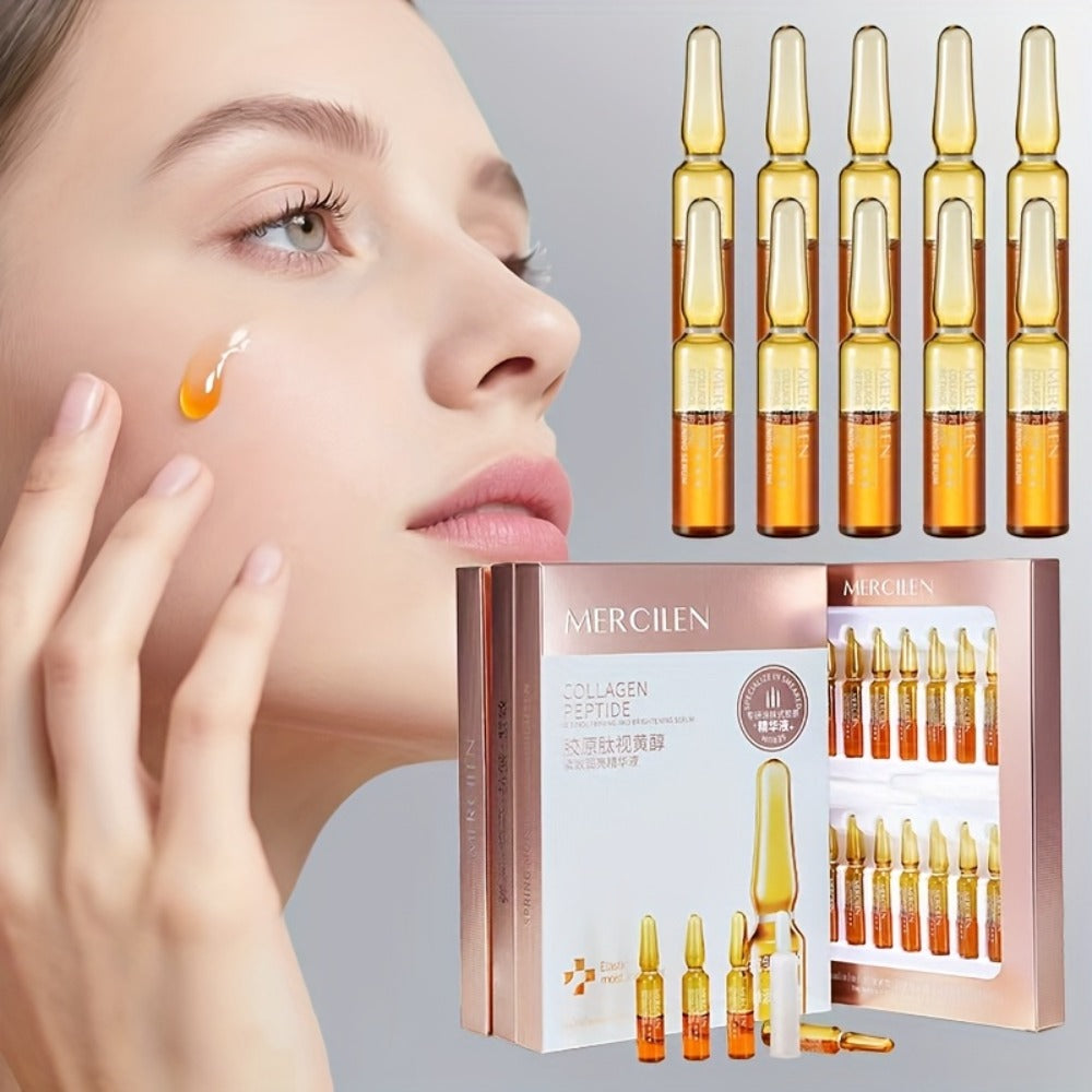 Retinol Face Serum 1.42oz - Collagen Peptide Anti Wrinkle Dropper Serum, Fragrance Free Sensitive Skin Daily Skincare for Wom