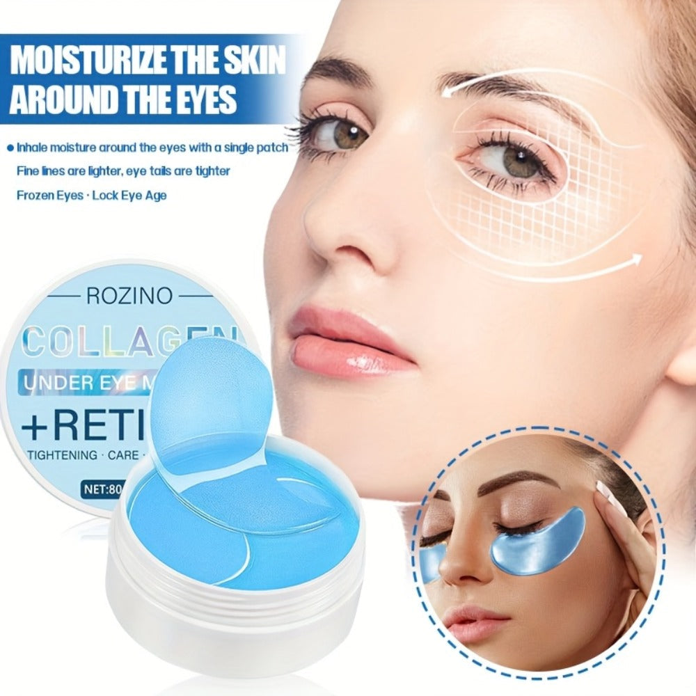 Retinol Collagen Eye Mask 60pcs 80g – Firming Under Eye Patches for Dark Circles, Puffiness, Sagging & Fine Lines — image 8