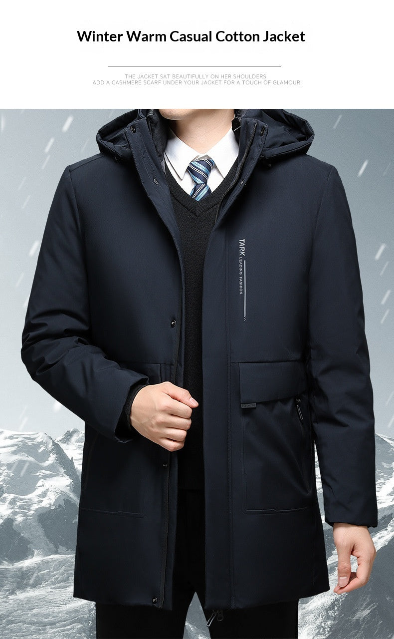 Men's Thickened Detachable Liner Thermal Cotton Padded Jacket