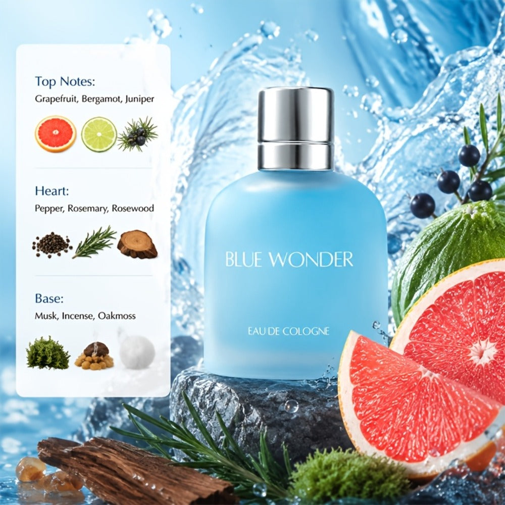 Men's Eau De Cologne Spray 3.4 fl oz, Grapefruit, Bergamot & Juniper Fragrance, Perfect Gift for Dating — image 4