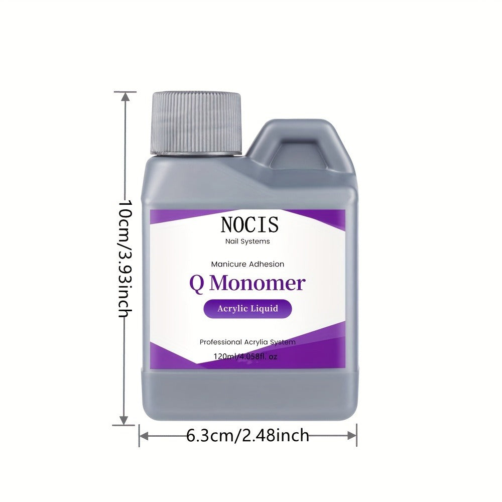 Unscented Acrylic Liquid Monomer 120ml Portable Bottle for Home and Salon Manicures, with the Listed Configuration — image 4