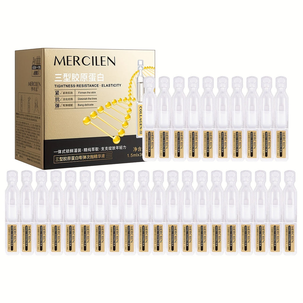Face Serum Mercilen Plant Squalane and Collagen Type III Ampoule Box with 1.52oz Listed Quantity — image 13