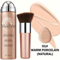 Spray-On Liquid Foundation Bottle with Matching Face Brush in Four Shades from Natural to Porcelain — image 18