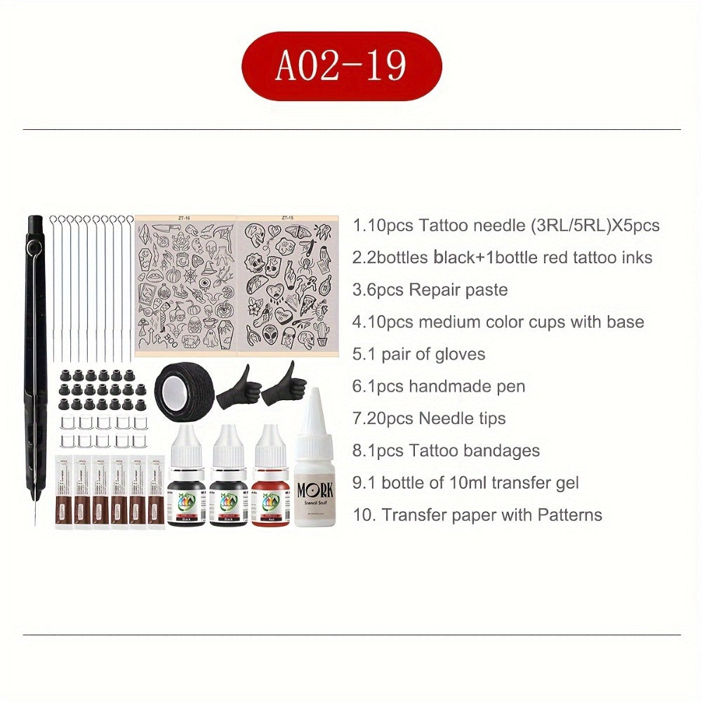 DIY Tattoo Kit for Beginners No Electricity No Drawing for Temporary Body Art, Festivals and Costumes — image 7