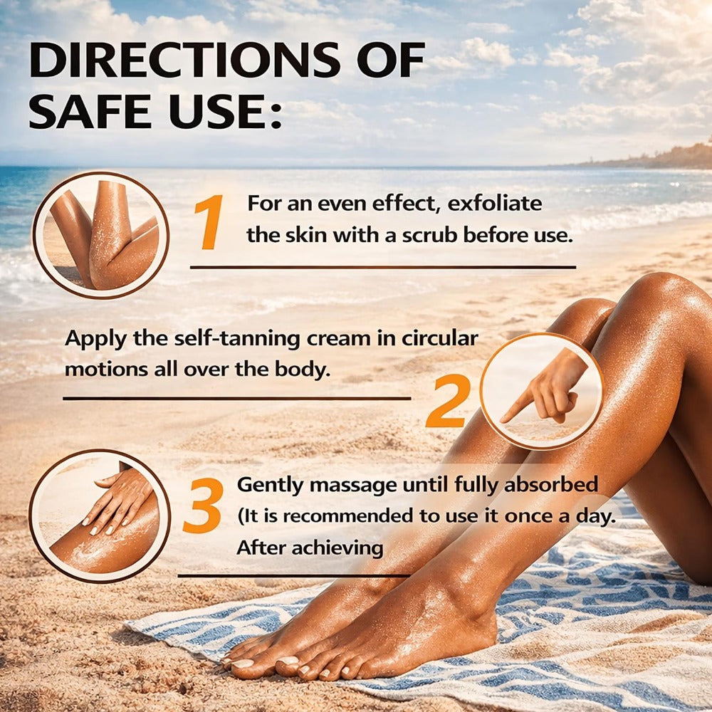 Tanning Lotion 3000X Coconut & Olive Extract Indoor Tanning Accelerator – Deep Bronze Glow Skin-Smoothing Sunless Tanner Keep