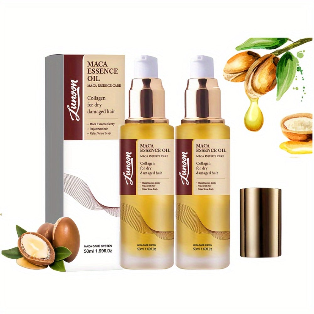 Argan Oil Hair Mask Deep Conditioning Treatment with Collagen | Cold Press Moroccan Oil for Dry Frizzy Curly Fine Hair | Long