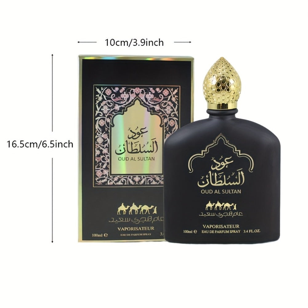 Men's Cologne Arabic Dubai Oud Eau de Parfum, Woody Floral Fruity Fragrance 3.38 oz, Middle Eastern Scent for Date Night — im