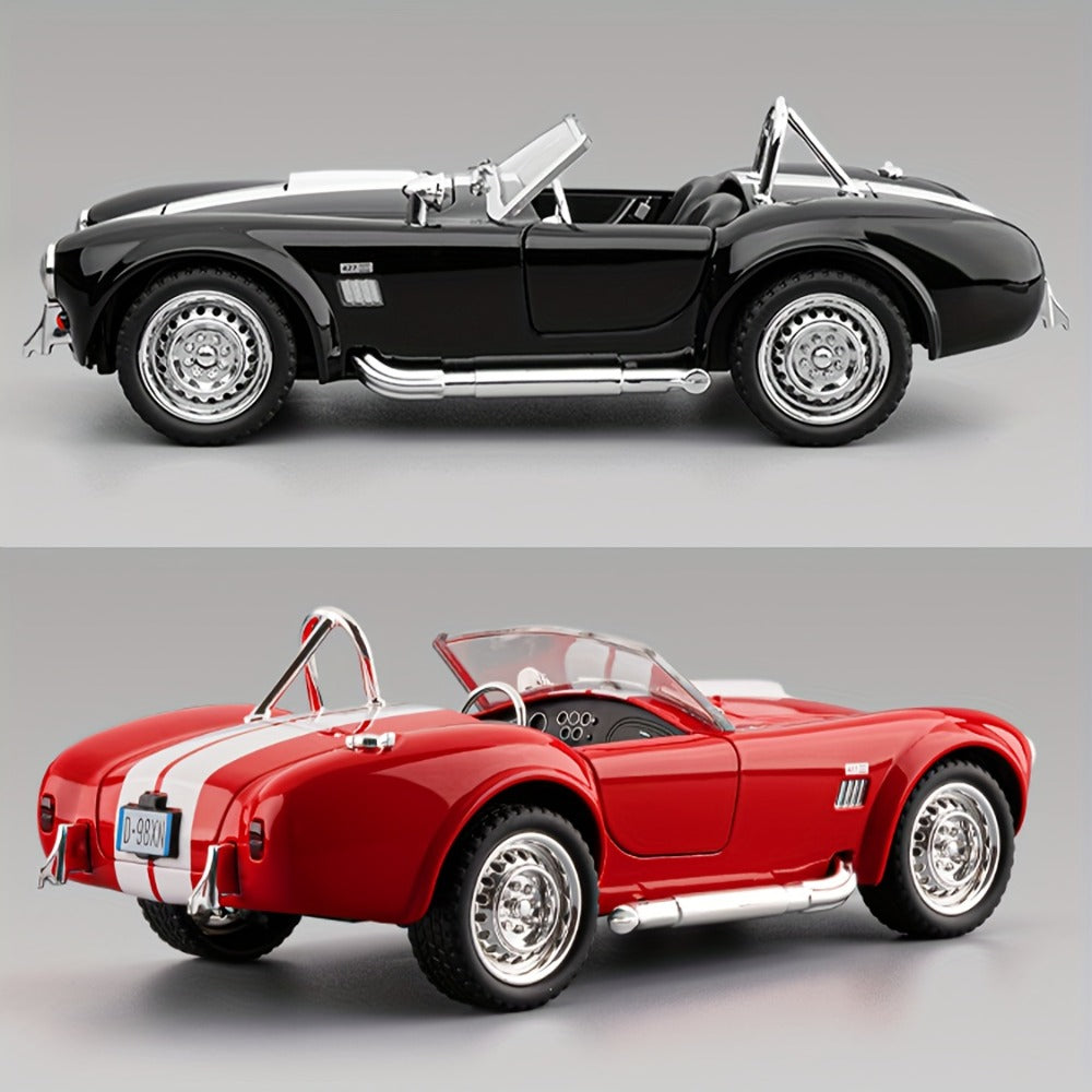 Shelby Cobra 1:22 Scale Zinc Alloy Diecast Model Car, Collector-Grade Exhibition-Quality Replica with Openable Doors — image 