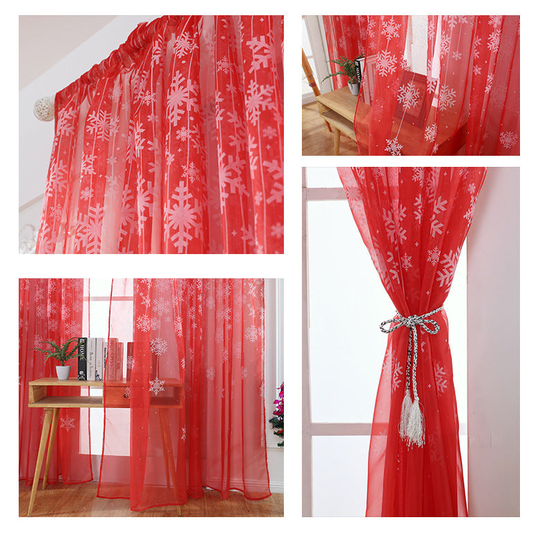 Snowflake Transparent Printing Ebay Amazon Finished Window Screen Zero